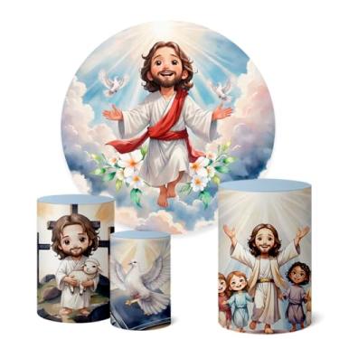 Imagem de Trio Capas Cilindro + Painel Redondo 1,50m Páscoa (K1PSC038)