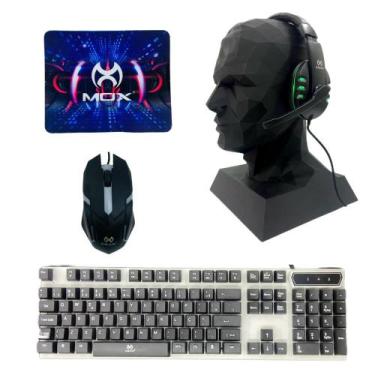 Imagem de Kit Gamer MOX Teclado, Mouse, Headset e Mouse Pad