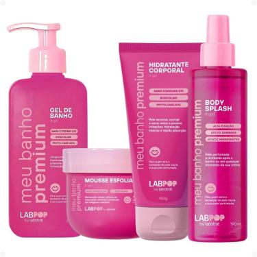 Imagem de Kit LabPop by Labotrat It Girl: Gel de Banho, Mousse Esfoliante, Hidratante Corporal e Body Splash
