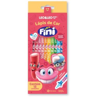 Imagem de Lápis De Cor Triangular Estampado Fini - Caixa C/12 Unid. Leo&leo