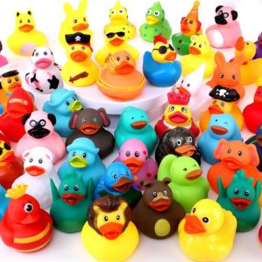 Imagem de Rubber Ducks Prudiut Sorted, 60 unidades para brinquedos de banho e fe