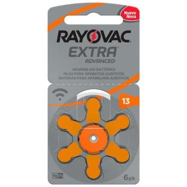 Imagem de Bateria Auditiva 13 Com 6 13aux-6xebra - RAYOVAC