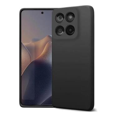 Imagem de Capa Capinha Para Moto Edge 60 PRO Case Aveludada Preta - LXL