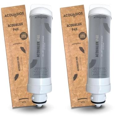 Imagem de Kit 2 Refil Filtro Acquabios Compatível Para Purificadores Electrolux Acqua Pure 4X PE12A PE12B PE12G PE12V PAPPCA50