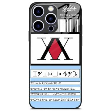 Imagem de Capa protetora Hunter HxH com licença de mangá para iPhone 17 Pro, capa protetora de silicone e vidro temperado original