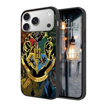 Imagem de BOXUEZHENU Compatível com capa moderna para iPhone 17 Pro, capa protetora à prova de choque resistente a arranhões TPU macio (Harry-Magic-6)