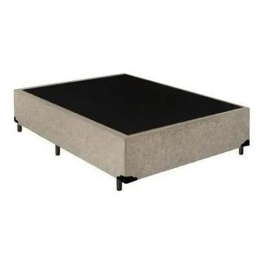 Imagem de Base Box Solteirão Suede Bege 110 X 188 X 40 - Bueno Sono Cama & Colch