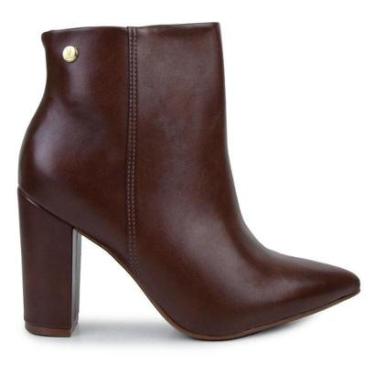 Imagem de Bota Feminina Vizzano Cano Baixo Marrom - 3105-Feminino