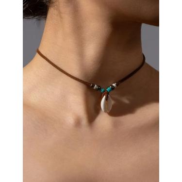 Imagem de Colar de gargantilha texturizada Boho design de corrente empilhada acessórios de várias camadas conjunto de colar coleção de presente feminino