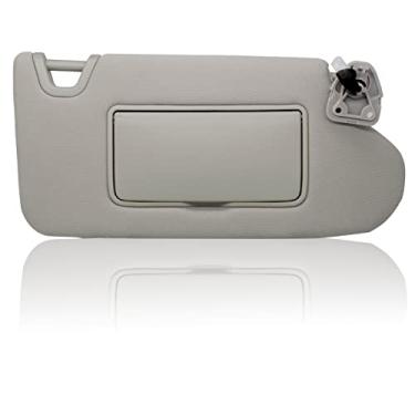 Imagem de Viseira de sol do lado direito Autosmark para Nissan Altima 2013 2014 2015 2016 2017 2018 com interruptor de luz 96400-3TA2A cinza