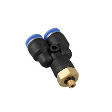 Imagem de IRFKR Encaixe de tubulação tipo Y encaixes pneumáticos de ar conector rápido PX4 6 8 10 12 mm rosca macho M5" 1/20.3 cm 1/10.2 cm 3/20.3 cm 1/5.1 cm acoplador Bsp (PX4-M5)
