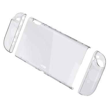 Imagem de Savage Raven Capa dividida da Skull & Co. para Nintendo Switch 2 2025: capa de proteção total com aderência de TPU macio para Joy-Con, capa rígida de policarbonato para console - transparente