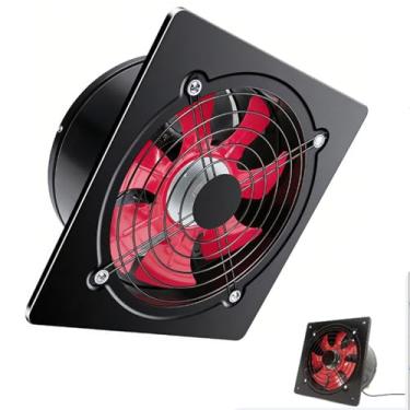 Imagem de 10 inches,HYZHANHONG Exaustor de Cozinha Doméstico de Baixo Ruído 120W 220V Montado na Parede com Persiana Ventilador Fácil de Limpar e Instalar para Loja, Sala de Fumo, Garagem (10 a 16 Polegadas)