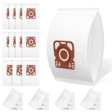 Imagem de Pacote com 12 sacos para aspirador de pó HyClean Air CO para aspiradores Miele Guard M1, pacote com 12 sacos de vácuo e 4 filtros de escape AirClean e 4 filtros pré-motor