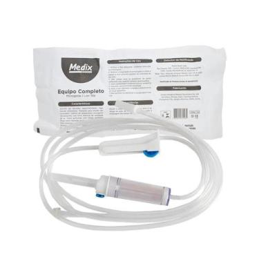 Imagem de Equipo microgotas completo papel grau luer slip pacote com 25 unidades