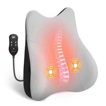 Imagem de Almofada de apoio lombar COMFIER aquecida com vibração para escritório