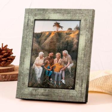 Imagem de Porta Retrato Slim Ouro Envelhecido - TaColado, 15 x 21 cm