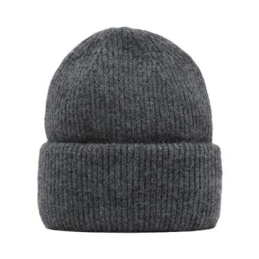 Imagem de Gorro Feminino De Inverno Em Pele De Coelho Genuína, Quente E Moderno,