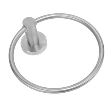 Imagem de Anel de toalha de aço inoxidável, anel de toalha de mão retro resistente à corrosão para banheiro para cozinha(223130 anel de toalha escovado)