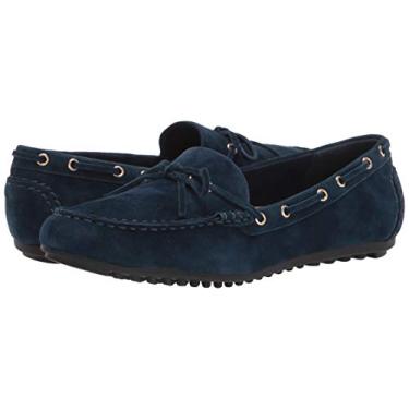 Imagem de Bella Vita Mocassim feminino, Couro de camurça azul-marinho, 38