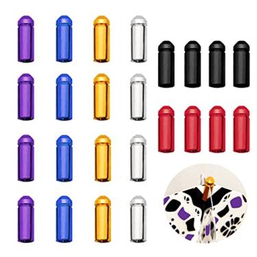 Imagem de LNQ LUNIQI 24 peças protetores de asa de voo de dardos de liga de alumínio corretor de asa de dardos fixo 90 graus acessórios de dardo de competição profissional, 6 cores