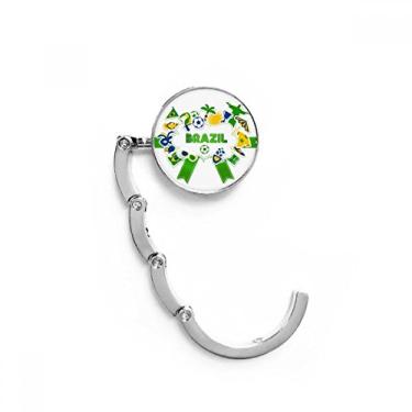 Imagem de Gancho de mesa cultural, gancho de mesa de futebol brasileiro, extensão dobrável