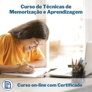 Imagem de Curso Online em videoaula de Técnicas de Memorização e Aprendizagem com Certificado + 2 brindes