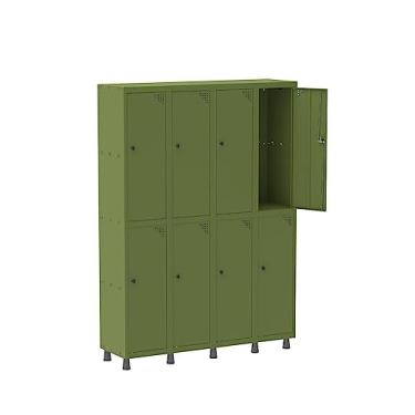 Imagem de Armario Roupeiro 8 Portas Aço Grp 504/8 Pandin Móveis Verde Miró
