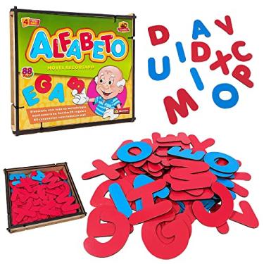 Imagem de ALFABETO MÓVEL RECORTADO PREMIUM 88 PEÇAS MONTESSORI