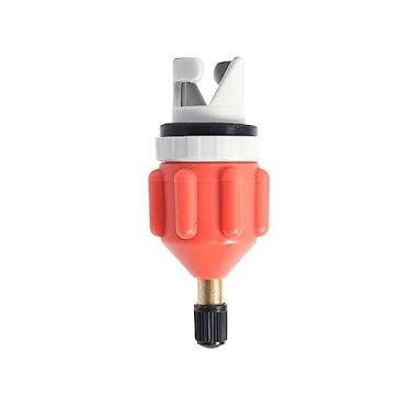 Imagem de Acessório de conector de adaptador de bomba de barco inflável, conversor de adaptador de bomba de placa de remo para stand up paddleboard, cama, laranja