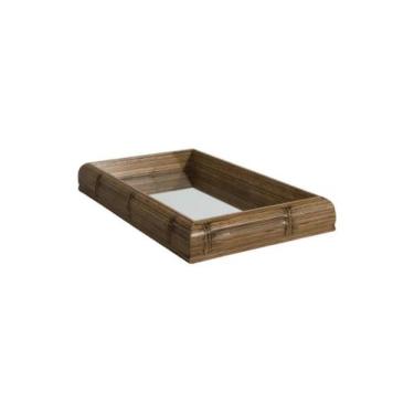 Imagem de Bandeja Com Espelho (30X18) Modelo Bambu - 9044 - Minha Moldura