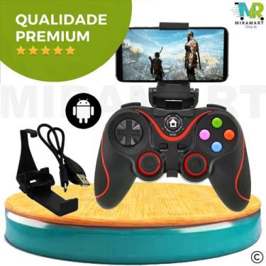 Imagem de Controle Joystick Sem Fio V8 Wireless Celular bluetooth Android Game J