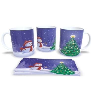 Imagem de Canecas de Porcelana Branca Personalizadas Arvore de Natal 5 (Mod.87)