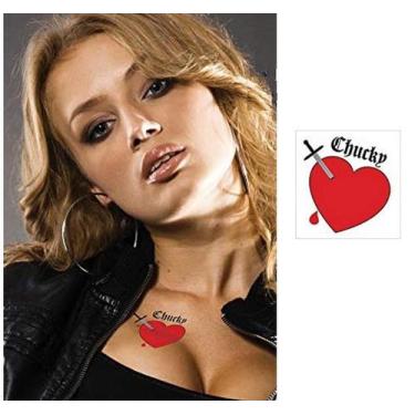 Imagem de 1Tatoo Temporária Fantasia De Halloween Noiva Do Chucky - 3I