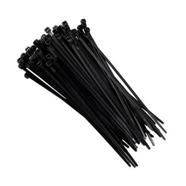 Imagem de Abraçadeira de Nylon Preta de 150 x 2,5 mm com 100 Peças - Frontec