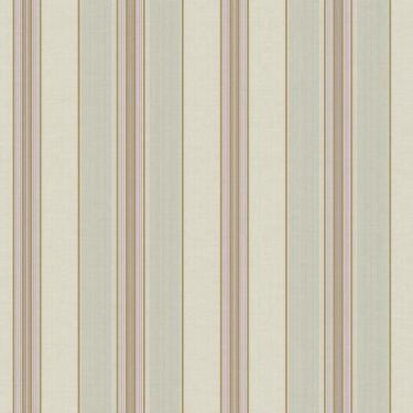 Imagem de Papel de Parede Waverly Stripes Lovers Lane Bege/Lilás WA7780 - Rolo: 