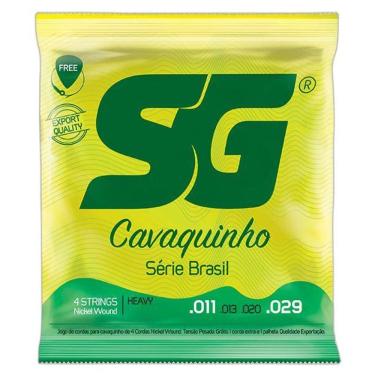 Imagem de KIT 2 Encordoamento Para Cavaquinho Sg Jogo 4 Cordas 011/029