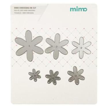 Imagem de Faca de Corte Mimo Embossing - Flores em Camadas - 6 Pç