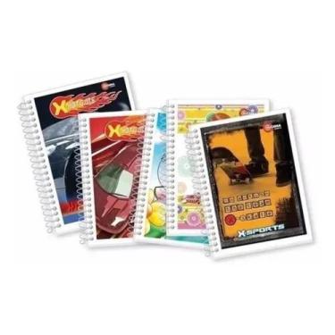 Imagem de  Kit 40 Caderno Espiral 48 folhas Capa Flexível Atacado - Avanci Brasi