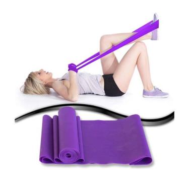 Imagem de Thera Band Faixa Elástica Exercícios Roxo Fisioterapia Roxa - OCCY