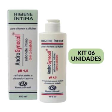 Imagem de Sabonete Íntimo Líquido Androgynecoll - Kit 06 unidades- Contra Coceir