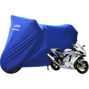 Imagem de Capa Tecido Helanca Lycra Moto Kawasaki ZX 11 ZX12 - Mz, Azul