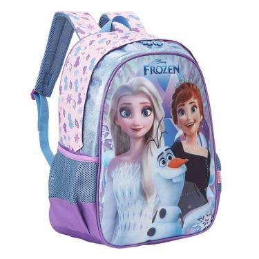 Imagem de Mochila Escolar Infantil 16 Disney Frozen Holográfico - Xeryus