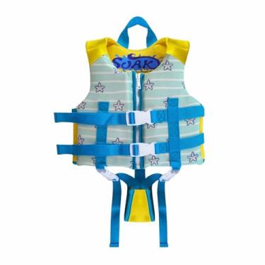 Imagem de Soak Colete de natação infantil – Boias de piscina com alça de segurança ajustável para crianças pequenas, adequado para crianças de 1 a 6 anos/10,9 a 29,9 kg (azul, P (para crianças de 2 a 4 anos, 11