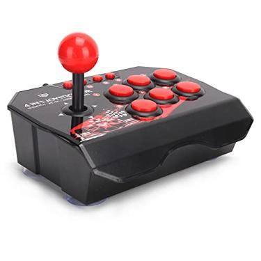 Imagem de Fight Stick Wired Joystick Nostálgico Vermelho Preto Controlador de Jogo para PS3/Switch/PC
