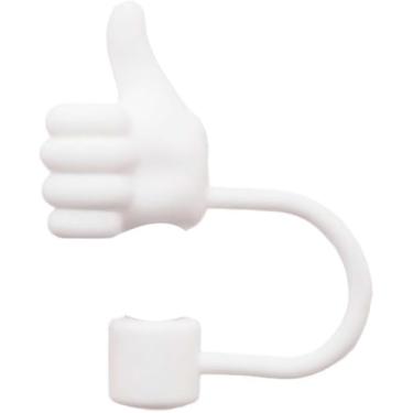 Imagem de Capa de palha de gesto fofo, cobertura de palha de silicone para Stanley 30 e 1,134 g, cobertura de palha à prova de respingos, capa de palha reutilizável, capas de ponta de canudo para Stanley (B)