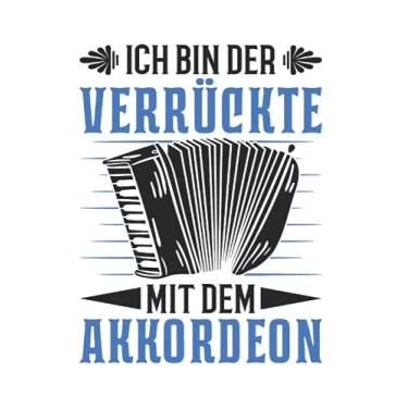 Imagem de Akkordeonist Notizbuch: Akkordeon Verrückt Ziehharmonika Akkordeonist / 6x9 Zoll / 120 linierte Seiten Seiten