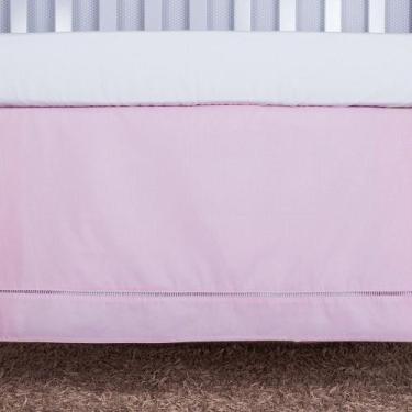 Imagem de Saia de Berço com Ponto Palito Rosa - Giz de Cor