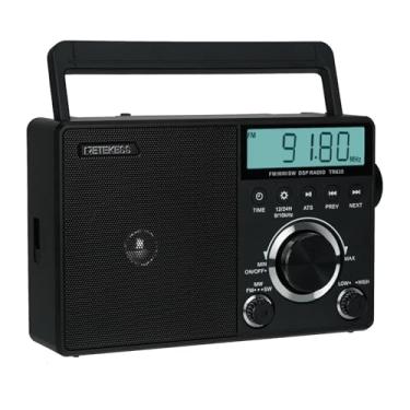 Imagem de Retekess Rádio Tr635 Am Fm Com Entrada Para Antena Externa, Rádio Portátil De Ondas Curtas Com Melhor Recepção, Display Lcd Com Luz De Fundo, Ajuste De Tempo, Alimentado Por Bateria Ou Alimentação Ca,