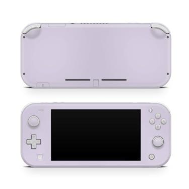 Imagem de Tacky Design Película de cor sólida compatível com o envoltório Nintendo Switch Lite, película lisa minimalista para Nintendo Switch Lite, decalque de vinil premium 3M (lavanda macia)